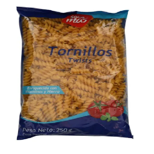 Pasta Sabemas, tornillos twists -250g